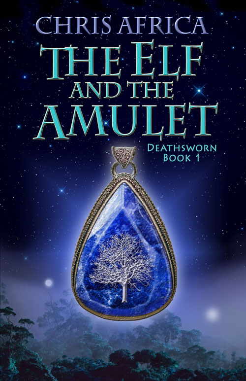 Book cover image depicting a glowing amulet